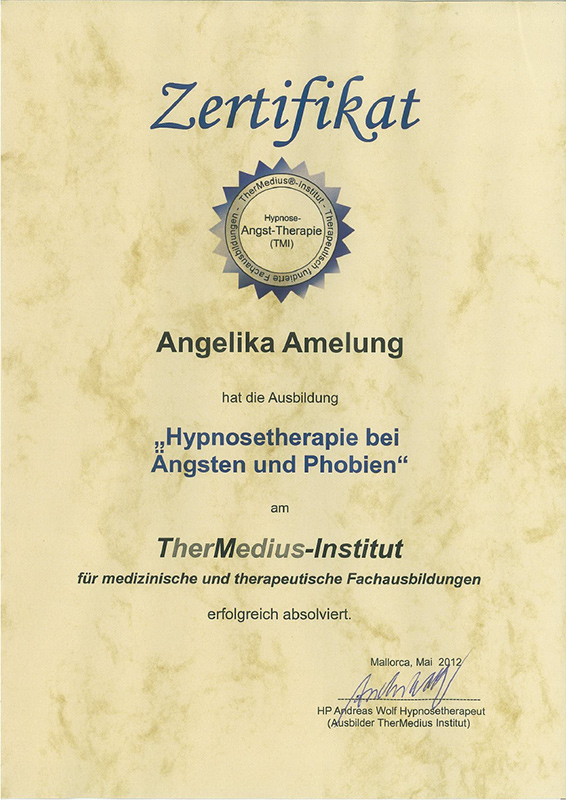 Hypnose - Aengste, Phobien